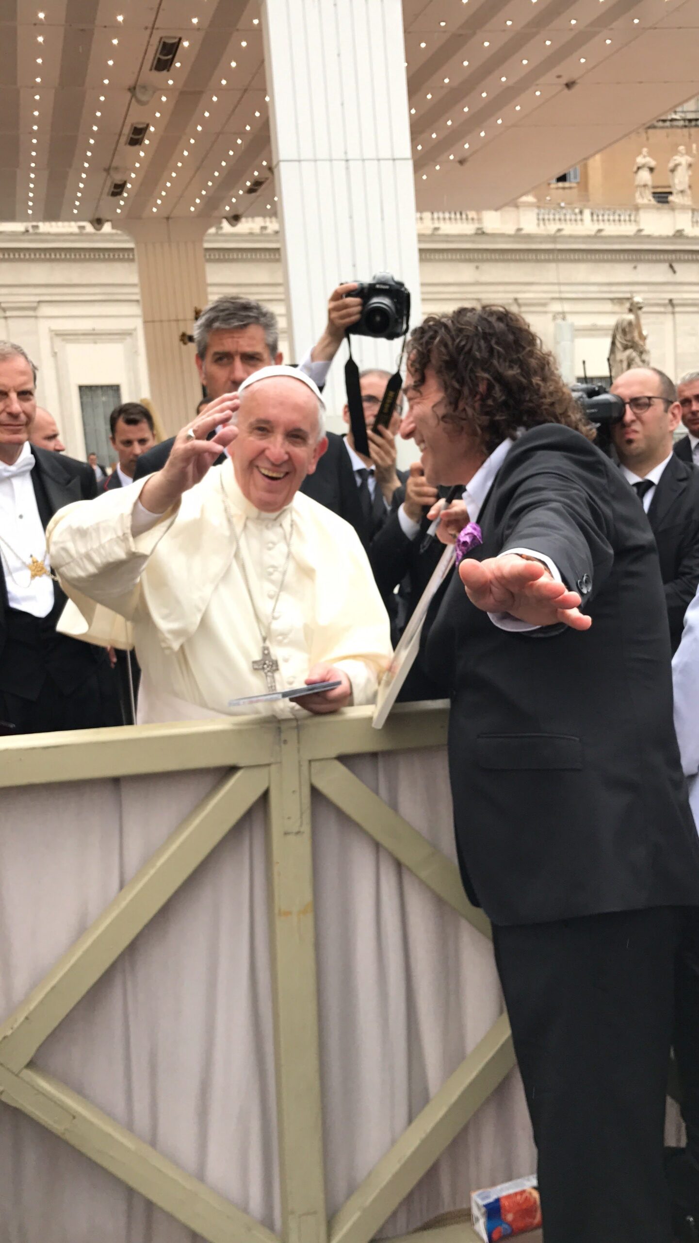 Piotr Rubik meets with Pope Franciscus